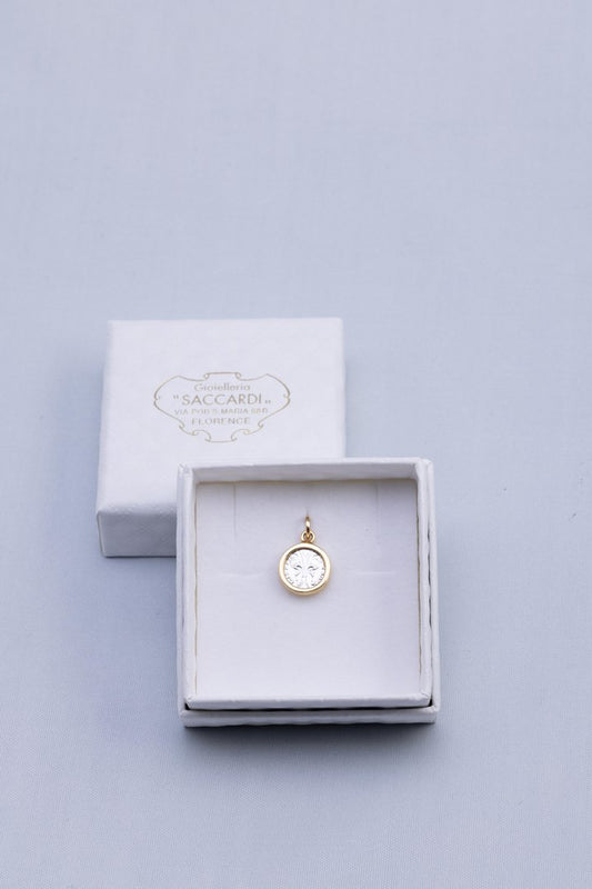 Ciondolo fiorino bicolore