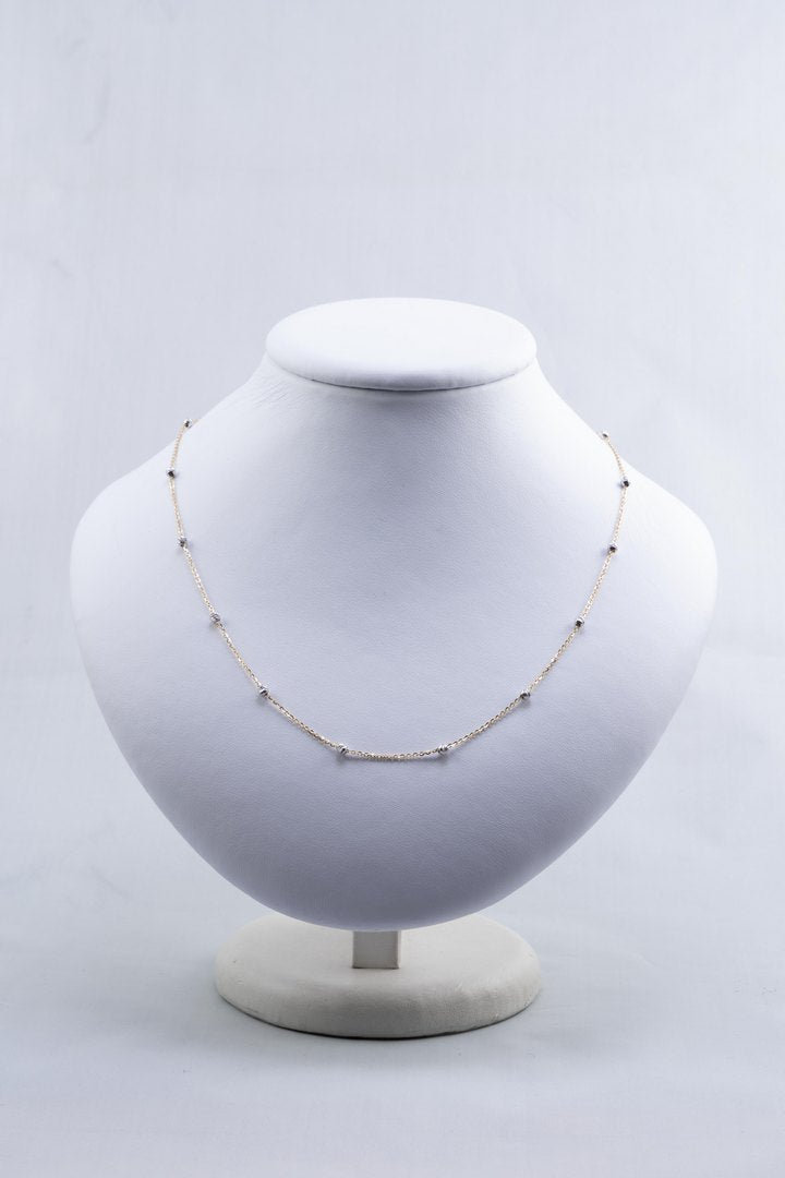 Diamond cut necklace