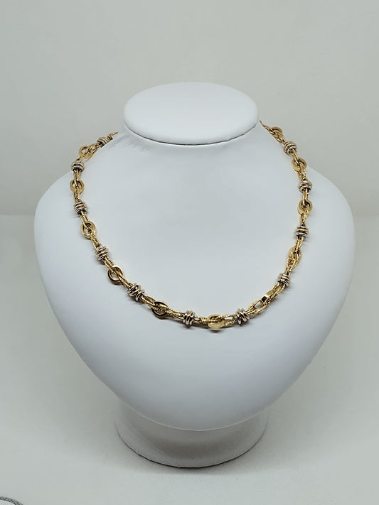 Collana martellata tre colori