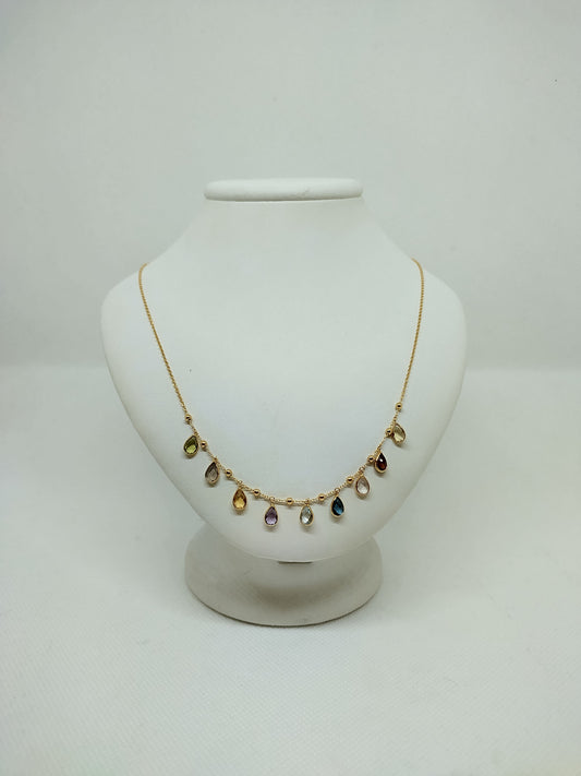Collana pietre multicolore
