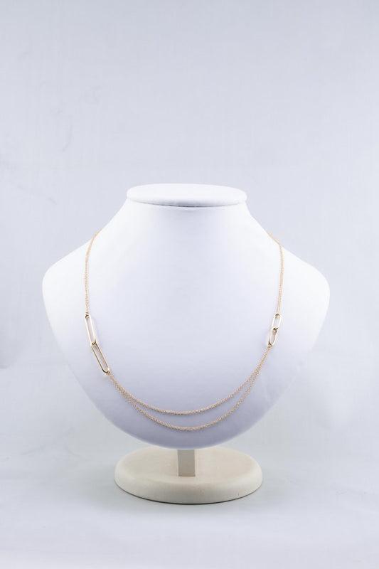 Collana doppio filo double links